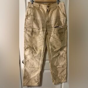 Carhartt Tan Canvas Pants (size 33x32)